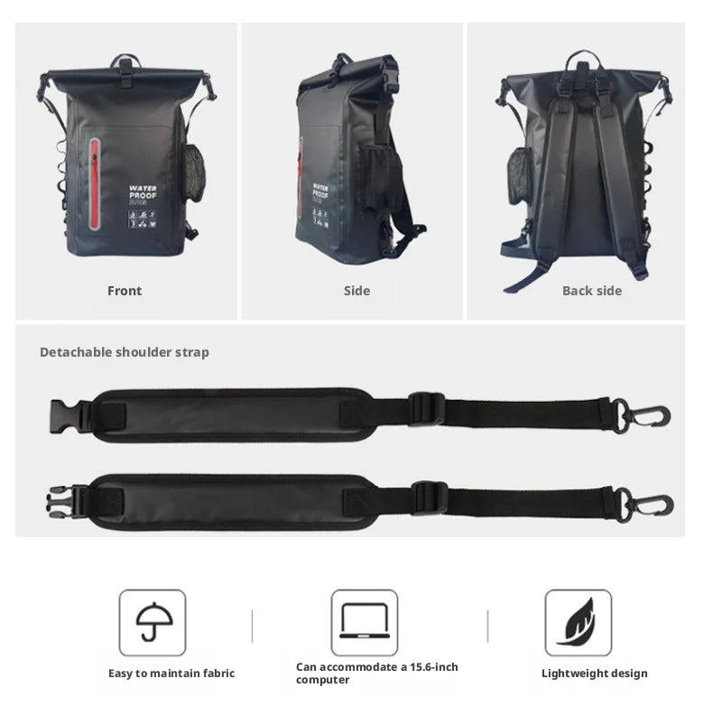 Vattentät ryggsäck 25L