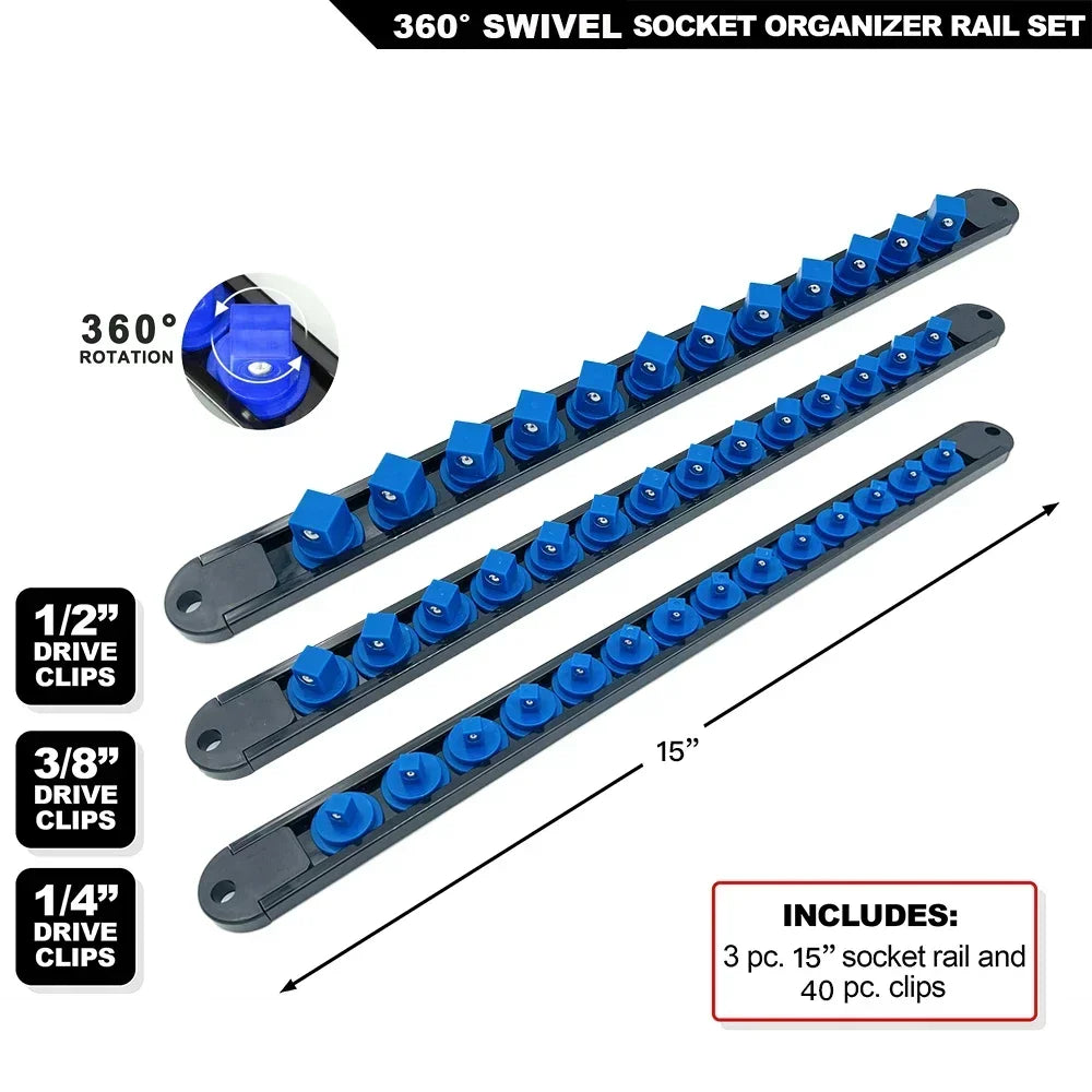 Sorteringslist för 1/4,  3/8 & 1/2-tum hylsor