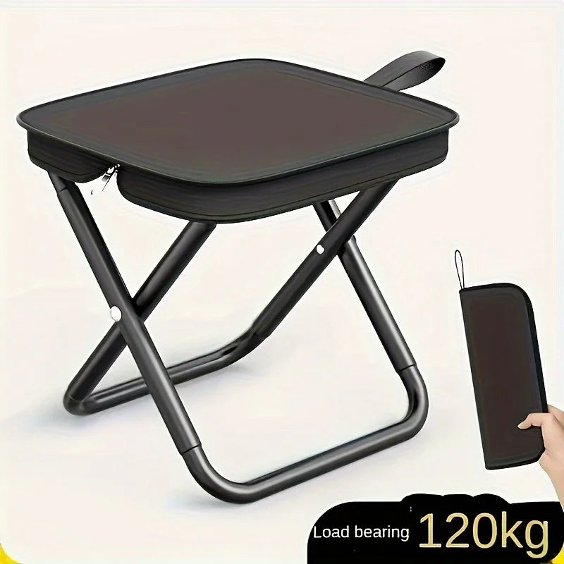 Hopfällbar campingpall