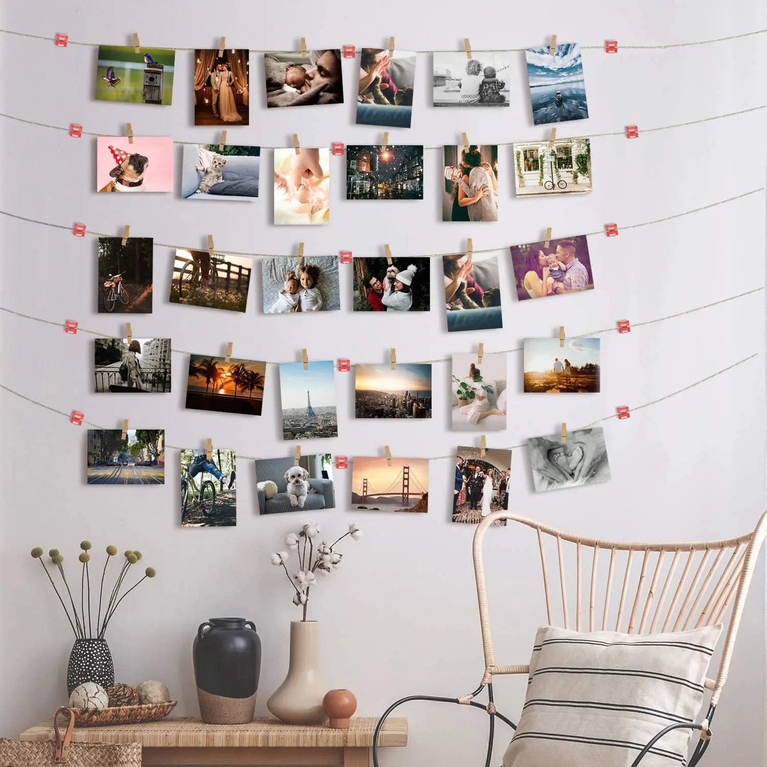 50st Kabel clips