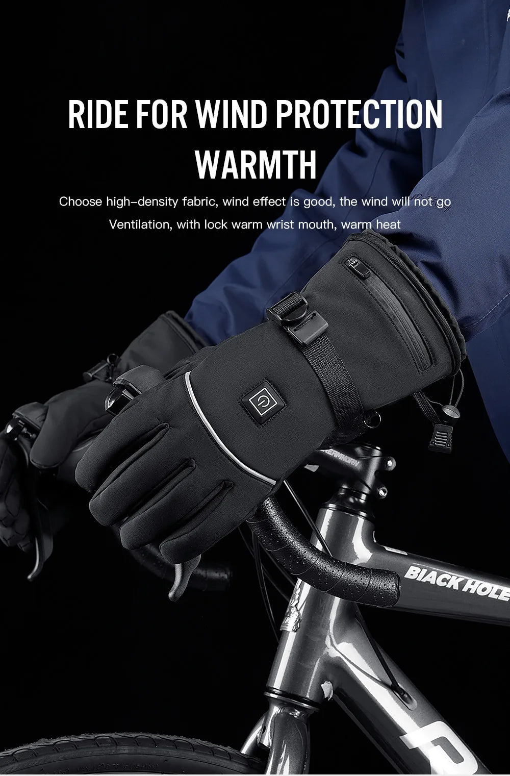 Elektriska värmehandskar, 3x AA batteri
