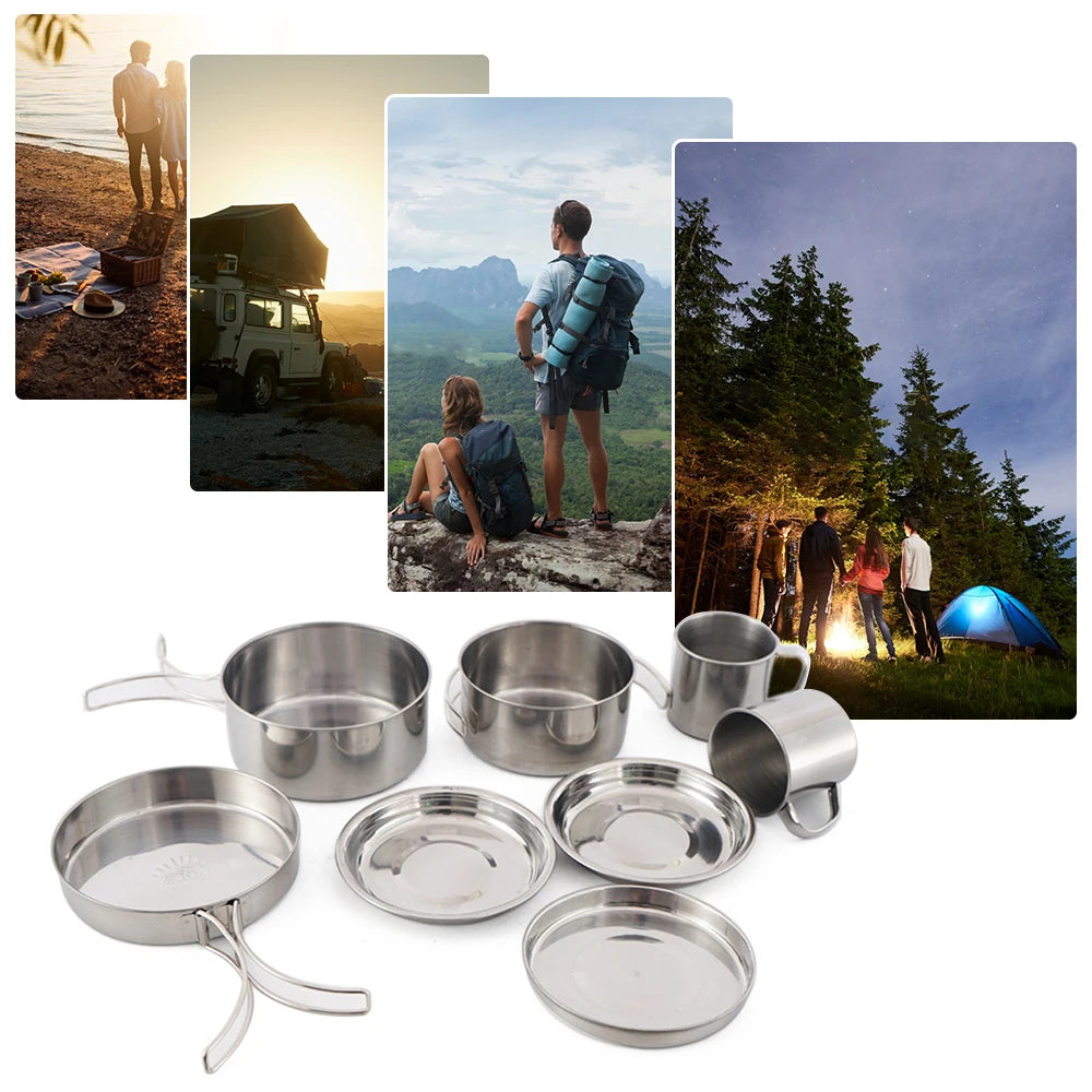 8-delars Camping-kastruller