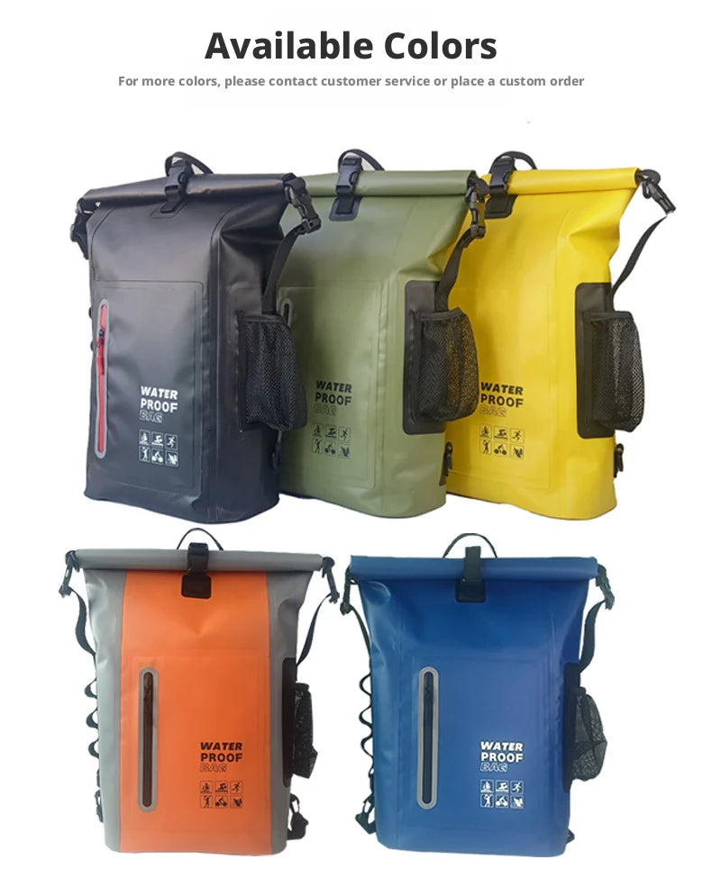 Vattentät ryggsäck 25L