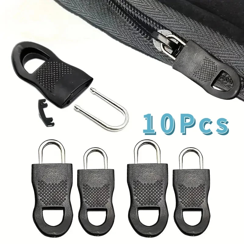 8-pack utbytbara dragkedjehandtag